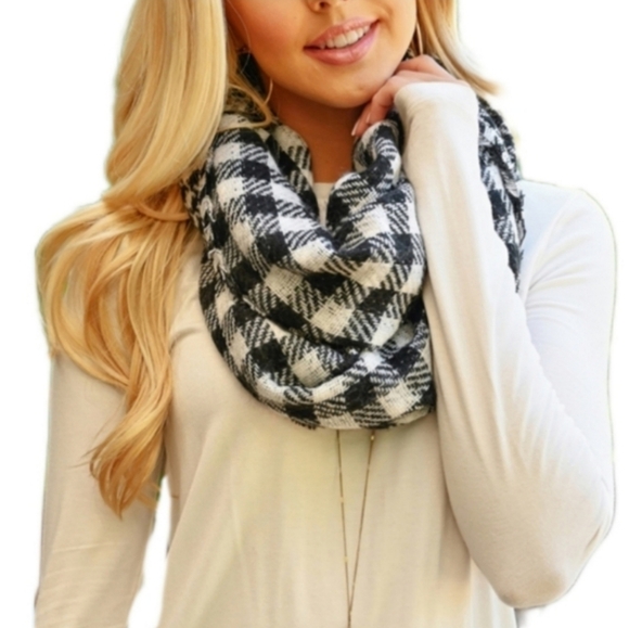 Plaid Infinity Scarf - Picture 1 of 3
